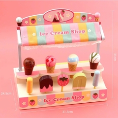 Đồ chơi quầy kem Mother Gaden bằng gỗ cho bé -𝐁𝐈𝐊𝐎 𝐒𝐇𝐎𝐏