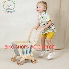 Đồ chơi Xe đẩy siêu thị Toywwo bằng gỗ cho bé- 𝐁𝐈𝐊𝐎 𝐒𝐇𝐎𝐏
