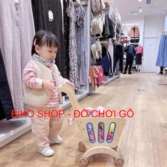 Đồ chơi Xe đẩy siêu thị Toywwo bằng gỗ cho bé- 𝐁𝐈𝐊𝐎 𝐒𝐇𝐎𝐏