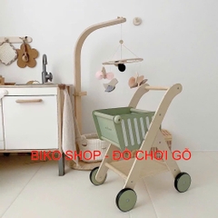 Đồ chơi xe đẩy siêu thị cho bé bằng gỗ cao cấp nhiều mẫu - 𝐁𝐈𝐊𝐎 𝐒𝐇𝐎𝐏