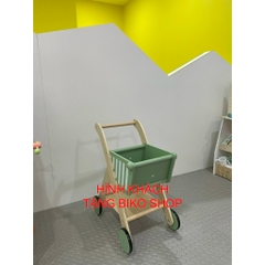 Đồ chơi xe đẩy siêu thị cho bé bằng gỗ cao cấp nhiều mẫu - 𝐁𝐈𝐊𝐎 𝐒𝐇𝐎𝐏