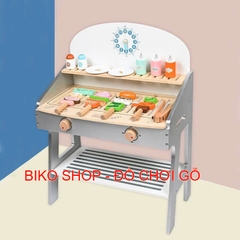 Đồ chơi bếp BBQ màu xám 64.5cm bằng gỗ 𝐁𝐈𝐊𝐎 𝐒𝐇𝐎𝐏