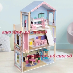 Đồ chơi  mô hình nhà búp bê bằng gỗ cỡ lớn 115cm cho bé - Doll house 𝐁𝐈𝐊𝐎 𝐒𝐇𝐎𝐏