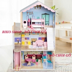 Đồ chơi  mô hình nhà búp bê bằng gỗ cỡ lớn 115cm cho bé - Doll house 𝐁𝐈𝐊𝐎 𝐒𝐇𝐎𝐏