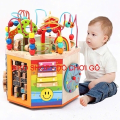 Đồ chơi hộp rèn luyện đa năng cao cấp 8 mặt có đế xoay cỡ lớn cho bé-𝐁𝐈𝐊𝐎 𝐒𝐇𝐎𝐏