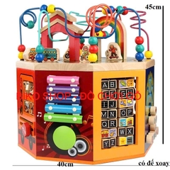 Đồ chơi hộp rèn luyện đa năng cao cấp 8 mặt có đế xoay cỡ lớn cho bé-𝐁𝐈𝐊𝐎 𝐒𝐇𝐎𝐏