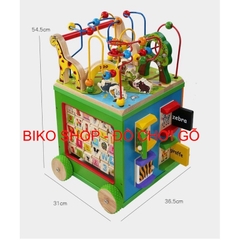 Đồ chơi đa năng ZanyZoo có bánh đẩy tập đi bằng gỗ cho bé 𝐁𝐈𝐊𝐎 𝐒𝐇𝐎𝐏