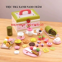 Đồ chơi Tiệc trà xanh Mothergaden bằng gỗ dính nam châm cao cấp - 𝐁𝐈𝐊𝐎 𝐒𝐇𝐎𝐏