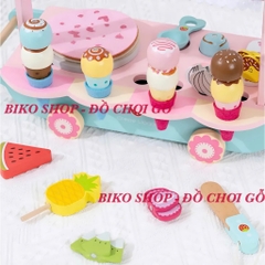Đồ chơi xe kem đá bào bằng gỗ  - 𝐁𝐈𝐊𝐎 𝐒𝐇𝐎𝐏
