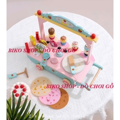 Đồ chơi xe kem đá bào bằng gỗ  - 𝐁𝐈𝐊𝐎 𝐒𝐇𝐎𝐏