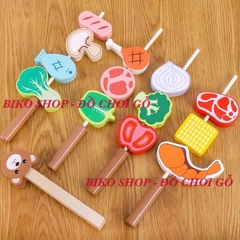 Đồ chơi Bếp nướng BBQ gầu vàng 79,5cm bằng gỗ cho bé - 𝐁𝐈𝐊𝐎 𝐒𝐇𝐎𝐏
