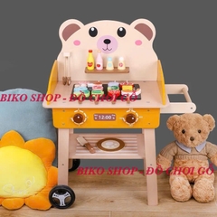 Đồ chơi Bếp nướng BBQ gầu vàng 79,5cm bằng gỗ cho bé - 𝐁𝐈𝐊𝐎 𝐒𝐇𝐎𝐏