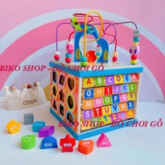Đồ chơi đa năng luồn hạt 35cm bằng gỗ cho bé-𝐁𝐈𝐊𝐎 𝐒𝐇𝐎𝐏