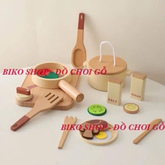 Đồ chơi nhà bếp dụng cụ nấu ăn gỗ - 𝐁𝐈𝐊𝐎 𝐒𝐇𝐎𝐏