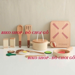 Đồ chơi nhà bếp dụng cụ nấu ăn gỗ - 𝐁𝐈𝐊𝐎 𝐒𝐇𝐎𝐏