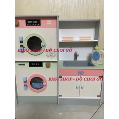 Đồ chơi máy giặt 2 tầng bằng gỗ cho bé - 𝐁𝐈𝐊𝐎 𝐒𝐇𝐎𝐏