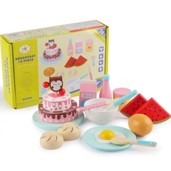 Đồ chơi bữa sáng 18 chi tiết bánh bằng gỗ cho bé 𝐁𝐈𝐊𝐎 𝐒𝐇𝐎𝐏