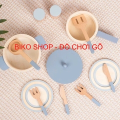 Đồ chơi nồi chảo Cucinino bằng gỗ cho bé 𝐁𝐈𝐊𝐎 𝐒𝐇𝐎𝐏