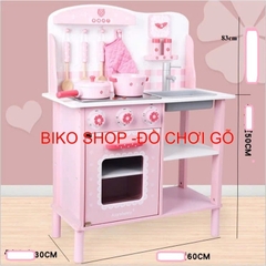Đồ chơi bếp hồng chân tròn 83cm có âm thanh cho bé - 𝐁𝐈𝐊𝐎 𝐒𝐇𝐎𝐏