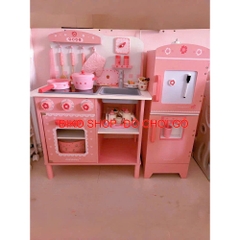 Đồ chơi bếp hồng chân tròn 83cm có âm thanh cho bé - 𝐁𝐈𝐊𝐎 𝐒𝐇𝐎𝐏