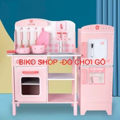 Đồ chơi bếp hồng chân tròn 83cm có âm thanh cho bé - 𝐁𝐈𝐊𝐎 𝐒𝐇𝐎𝐏