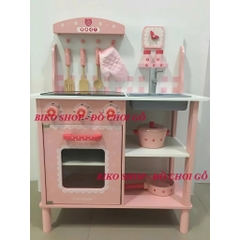 Đồ chơi bếp hồng chân tròn 83cm có âm thanh cho bé - 𝐁𝐈𝐊𝐎 𝐒𝐇𝐎𝐏