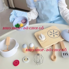 Set đồ chơi nấu ăn gỗ UMU kèm tạp dề, mũ - 𝐁𝐈𝐊𝐎 𝐒𝐇𝐎𝐏