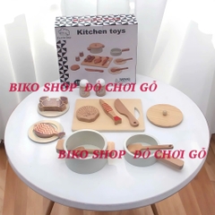 Đồ chơi nồi chảo Hải sản Cucinino gỗ - 𝐁𝐈𝐊𝐎 𝐒𝐇𝐎𝐏