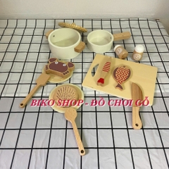 Đồ chơi nồi chảo Hải sản Cucinino gỗ - 𝐁𝐈𝐊𝐎 𝐒𝐇𝐎𝐏