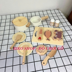 Đồ chơi nồi chảo Hải sản Cucinino gỗ - 𝐁𝐈𝐊𝐎 𝐒𝐇𝐎𝐏
