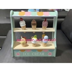 Đồ chơi quầy kem bằng gỗ KABI - 𝐁𝐈𝐊𝐎 𝐒𝐇𝐎𝐏