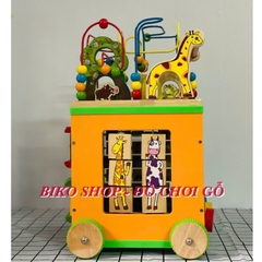 Đồ chơi đa năng ZanyZoo có bánh đẩy tập đi bằng gỗ cho bé 𝐁𝐈𝐊𝐎 𝐒𝐇𝐎𝐏