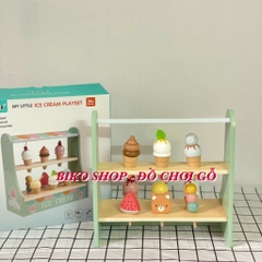 Đồ chơi quầy kem bằng gỗ KABI - 𝐁𝐈𝐊𝐎 𝐒𝐇𝐎𝐏