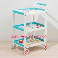 Đồ chơi xe đẩy dụng cụ y tế 3 tầng - 𝐁𝐈𝐊𝐎 𝐒𝐇𝐎𝐏