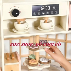 Đồ chơi nhà bếp có cà phê màu hồng bằng gỗ 93.5cm - 𝐁𝐈𝐊𝐎 𝐒𝐇𝐎𝐏