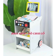 Đồ chơi bàn dụng cụ y tế bằng gỗ 60,5cm - 𝐁𝐈𝐊𝐎 𝐒𝐇𝐎𝐏