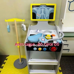 Đồ chơi bàn dụng cụ y tế bằng gỗ 60,5cm - 𝐁𝐈𝐊𝐎 𝐒𝐇𝐎𝐏