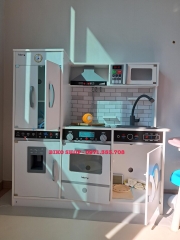 Đồ chơi bếp kèm tủ lạnh Kienvy Phong Cách Hàn 91cm ( Trắng/hồng) 𝐁𝐈𝐊𝐎 𝐒𝐇𝐎𝐏