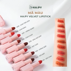 HA:PY VELVET LIPSTICK - Son sáp mềm mịn siêu bền màu đến 8h