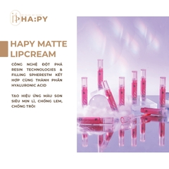 HAPY MATTE LIPCREAM - 02 ĐỎ HỒNG TRẦM