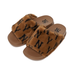 Dép MLB Chunky Mound Fur Winter New York Yankees D.Brown