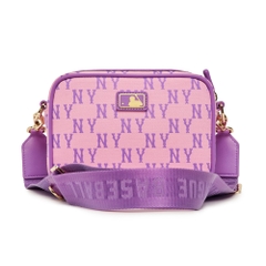 Túi MLB [KIDS] Classic Monogram Jacquard Camera Bag New York Yankees Pink