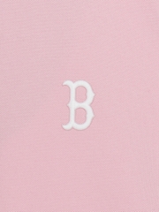 Áo Croptop MLB Women's Basic Crop Collar T-Shirt Boston Red Sox Pink