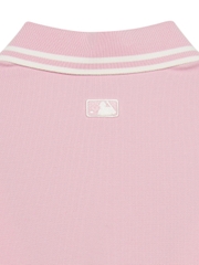 Áo Croptop MLB Women's Basic Crop Collar T-Shirt Boston Red Sox Pink