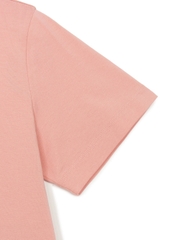 Áo Croptop MLB Women's Basic Crop Short Sleeve T-Shirt Cleveland Guardians Peach