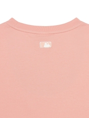 Áo Croptop MLB Women's Basic Crop Short Sleeve T-Shirt Cleveland Guardians Peach