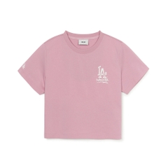 Áo Croptop MLB Women's Basic Street Logo Crop Short Sleeve T-Shirt LA Dodgers Purple