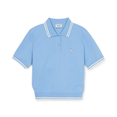 Áo Croptop MLB Women's Basic Crop Collar T-Shirt LA Dodgers Blue