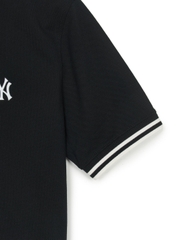 Áo Croptop MLB Women's Basic Crop Collar T-Shirt New York Yankees Black