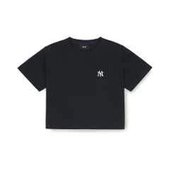 Áo Croptop MLB Women's Basic Crop Short Sleeve T-Shirt New York Yankees Black